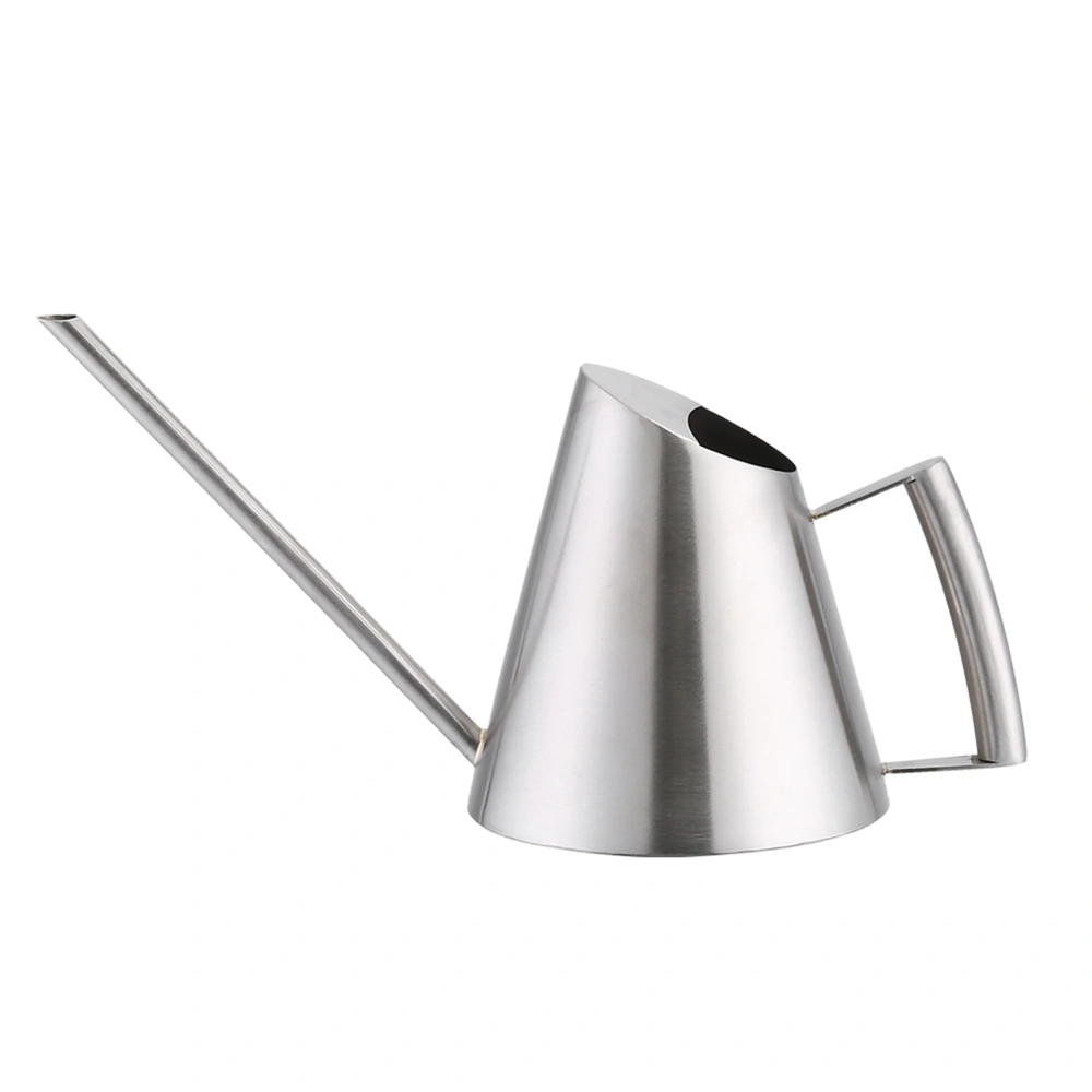 400ml Mini Stainless Steel Watering Can Brushed Garden Planting Indoor Outdoor