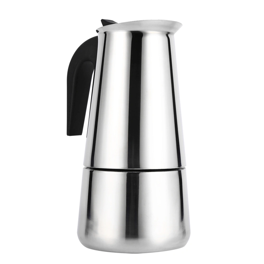 Stainless Steel Percolator Moka Pot Coffee Maker Stove Home Office Use (450ml)