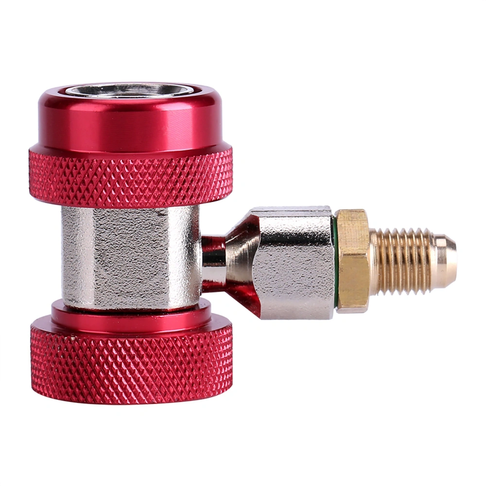 R134A/C Low High Quick Connector Air Conditioning Coupler Adapter Extractor Valve Core (Red)