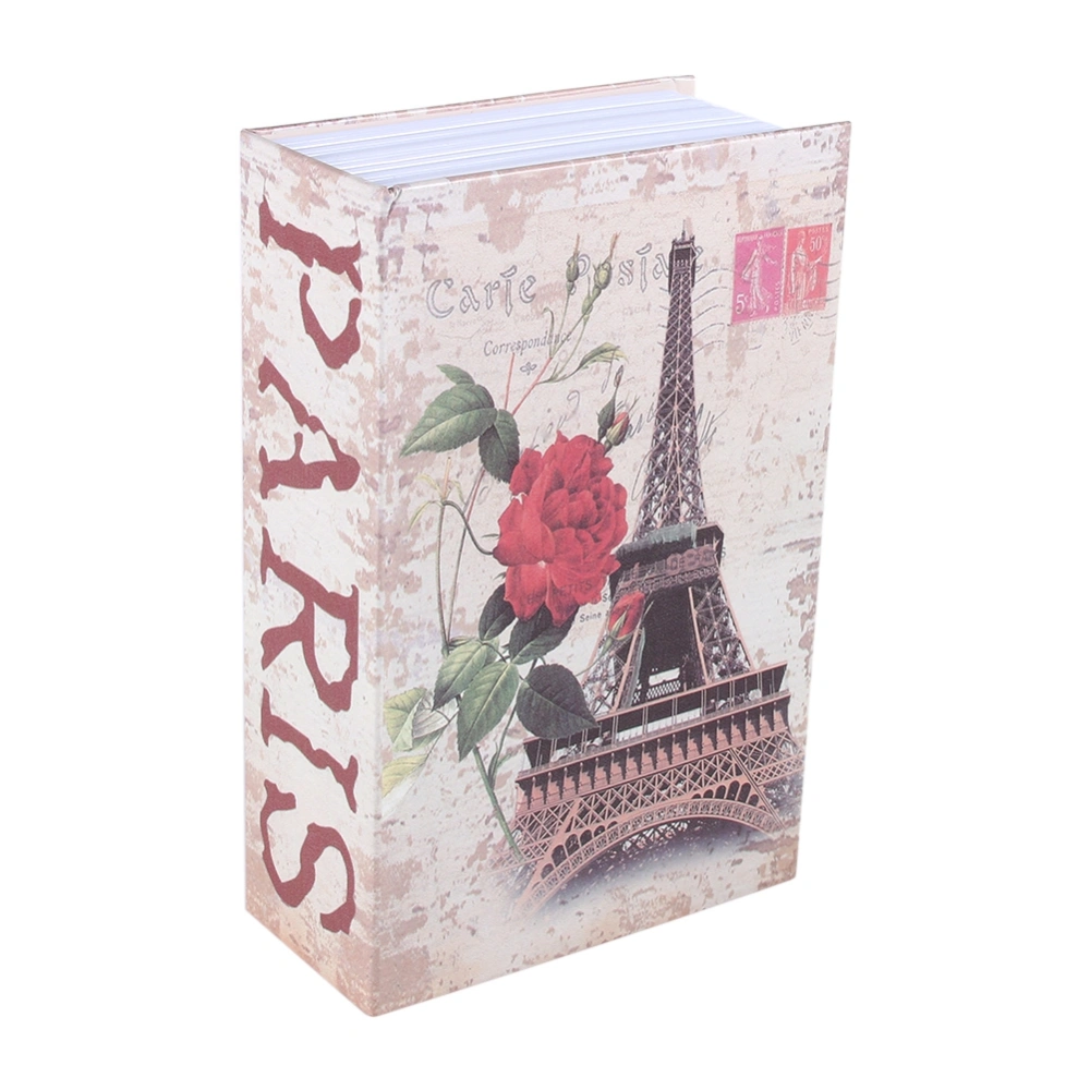 Dictionary Book Secret Safe Security Box Money Cash Jewelry Lock Box (Tour Eiffel Type)