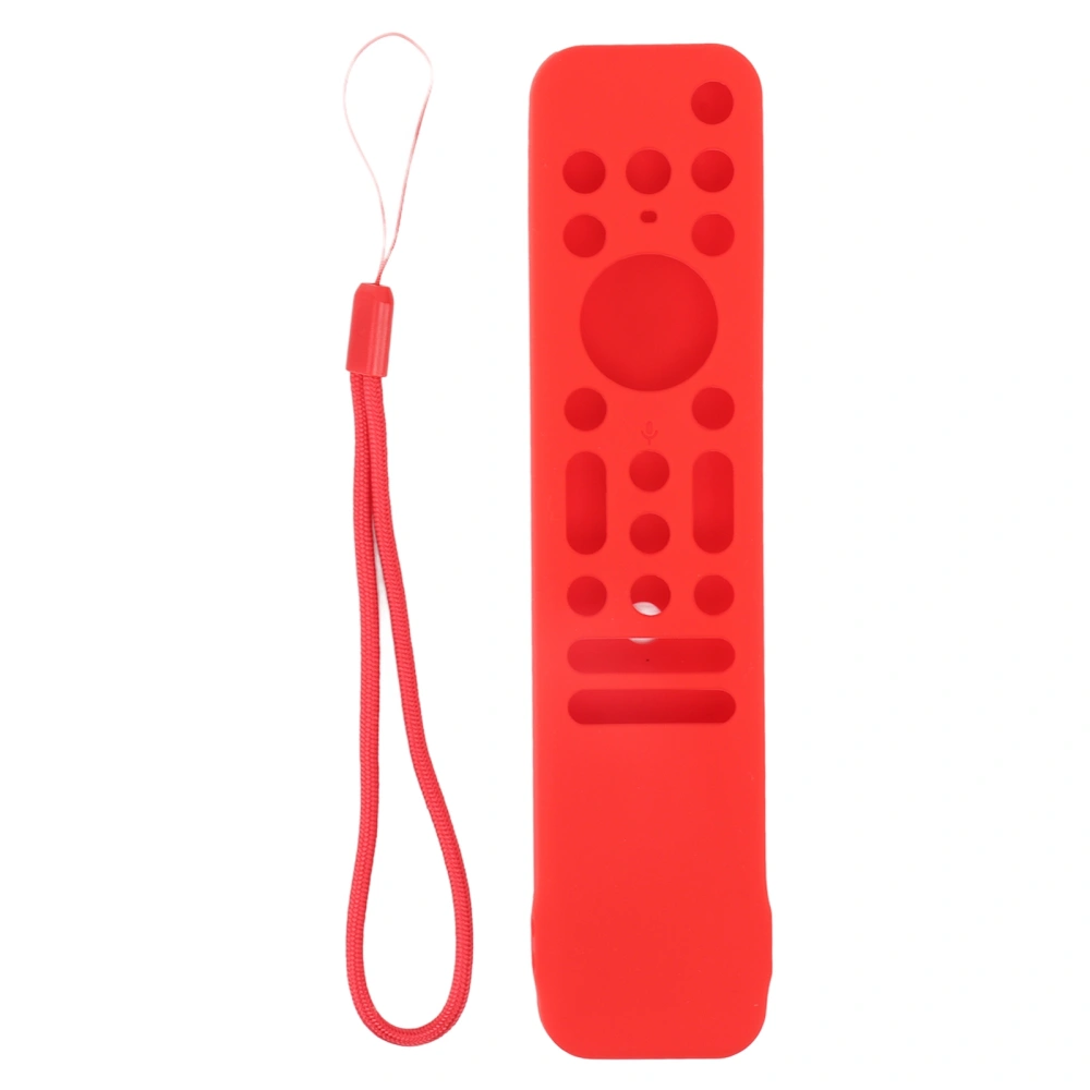 TV Remote Case Silicone Soft Shockproof Washable Protective Cover for RMF TX800 TX900 Red