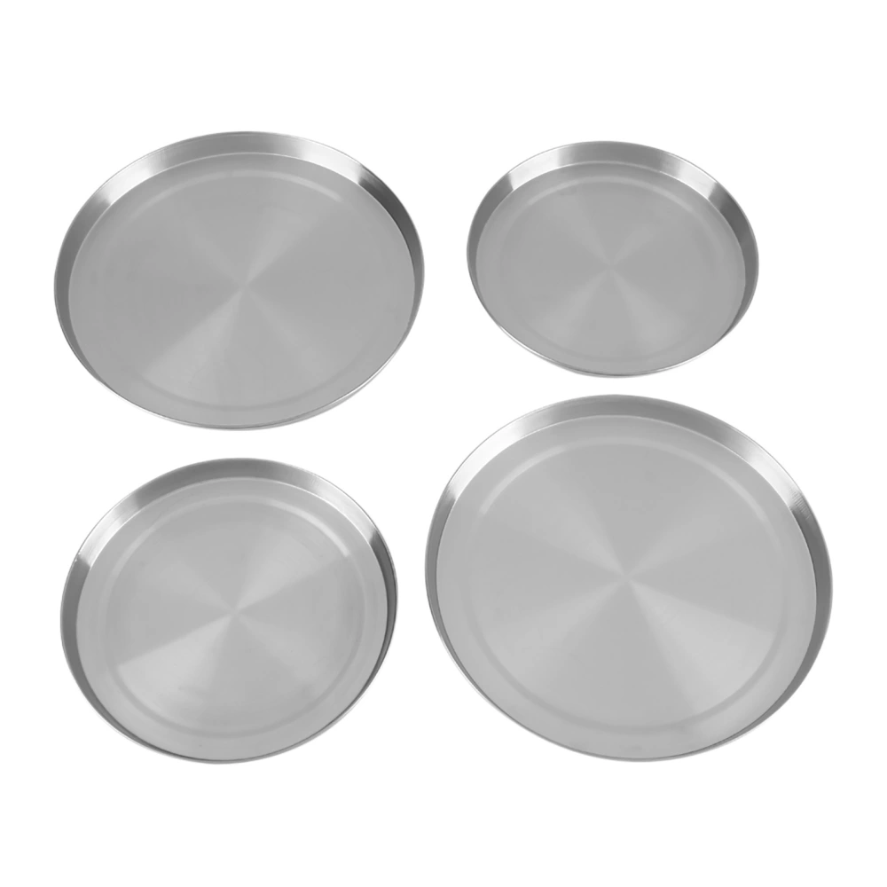 4Pcs/Set Stainless Steel Kitchen Stove Top Burner Covers Cooker Protection