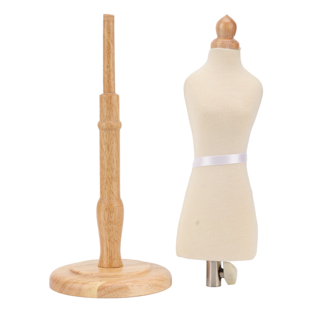 Female Dress Form Professional Beech Wood Durable Sewing Dress Form with Wooden Base for Clothing Dress Display