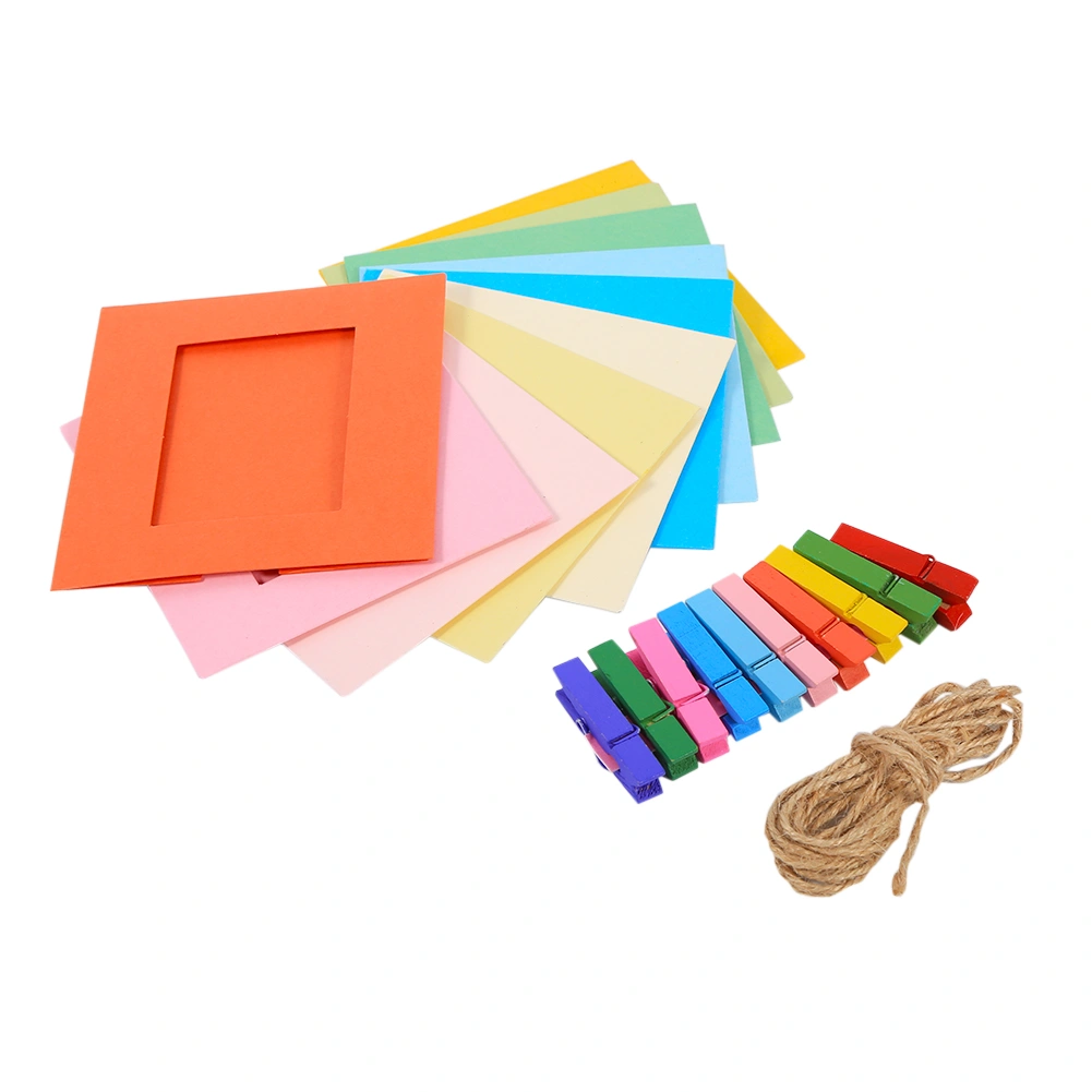 10 Pcs 3 inch hanging LOMO Color photo frame Picture Display Modern Home Decor Color clips