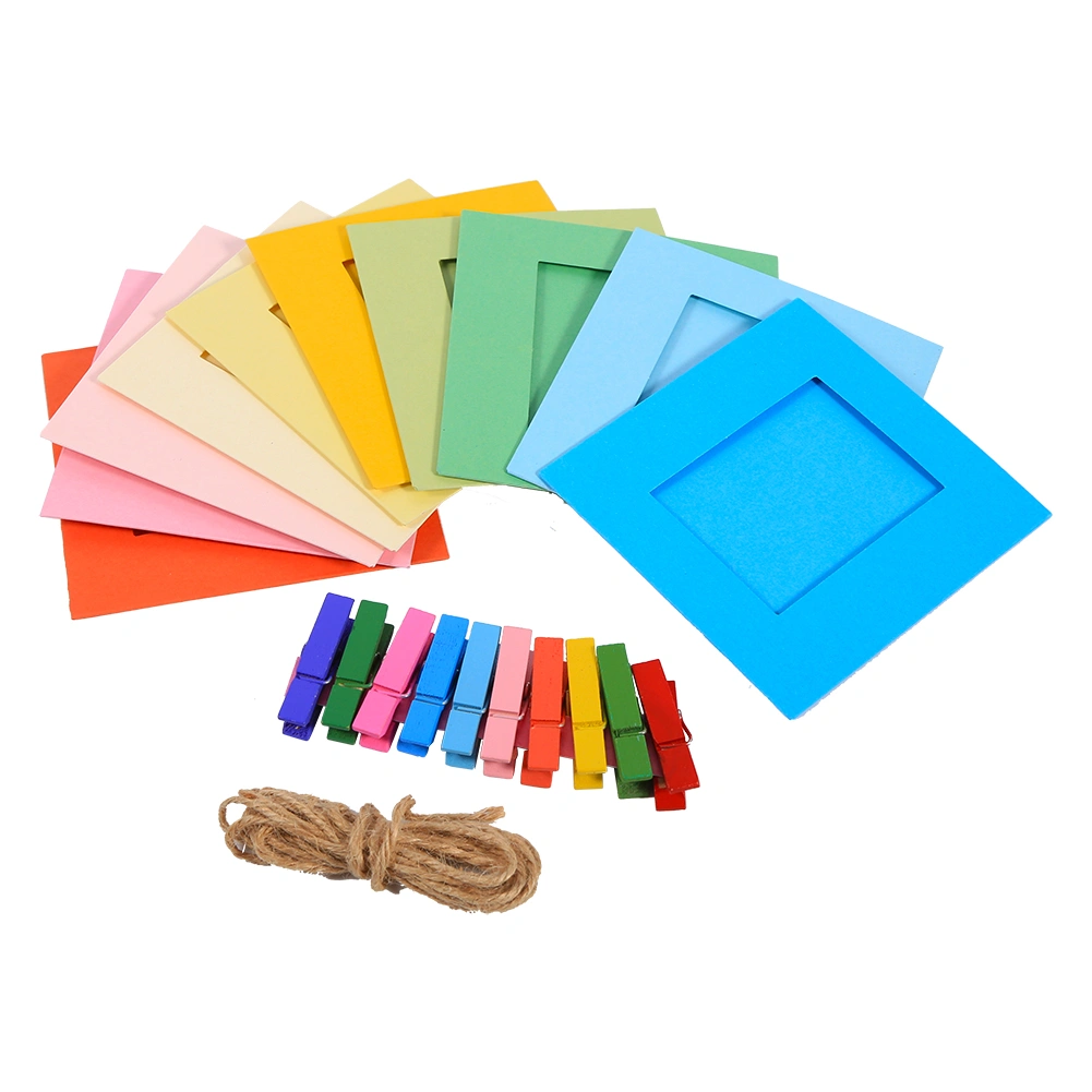 10 Pcs 3 inch hanging LOMO Color photo frame Picture Display Modern Home Decor Color clips