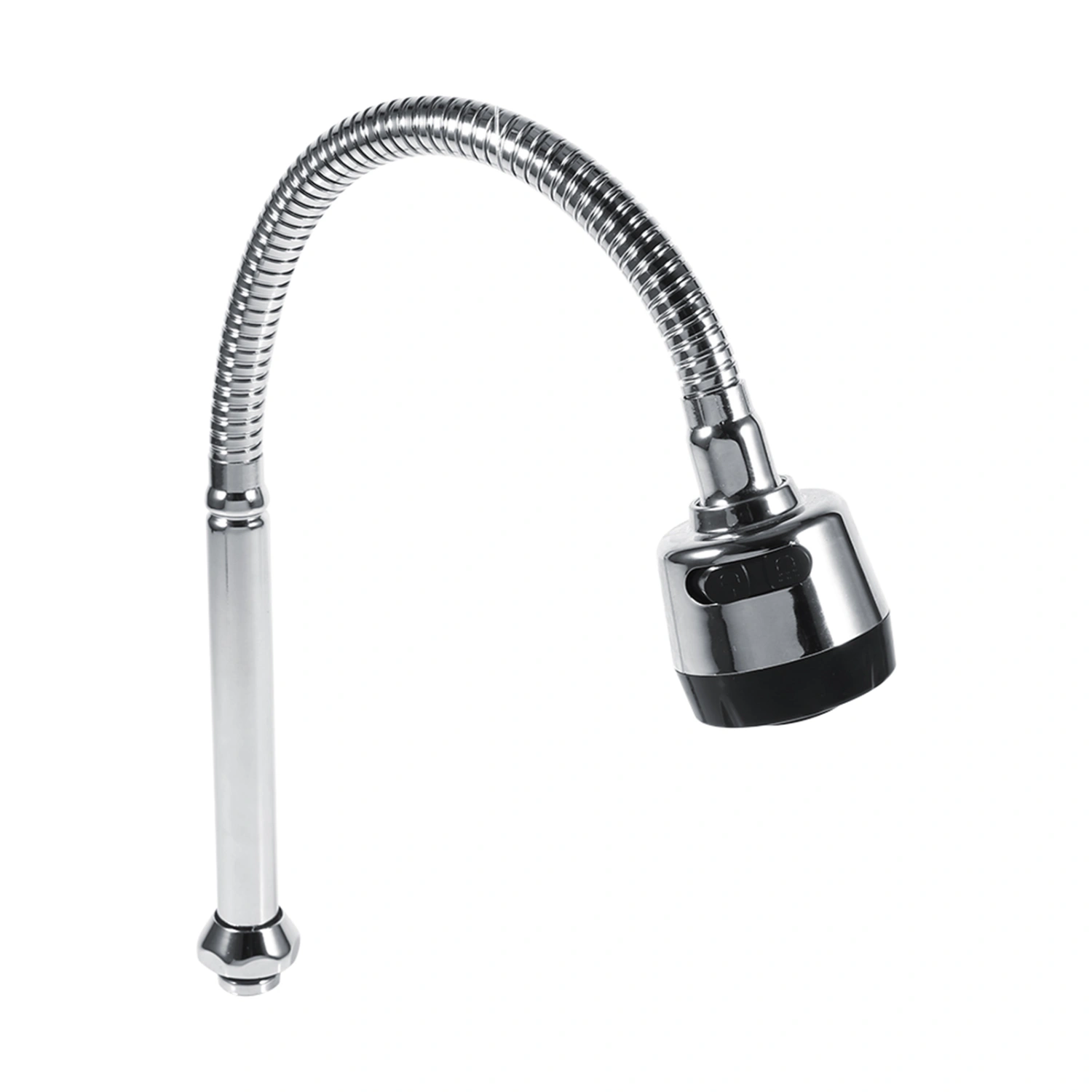 1x 304 Stainless Steel Swivel Spout Kitchen Sink Faucet Pipe Fittings Single Handle Connection