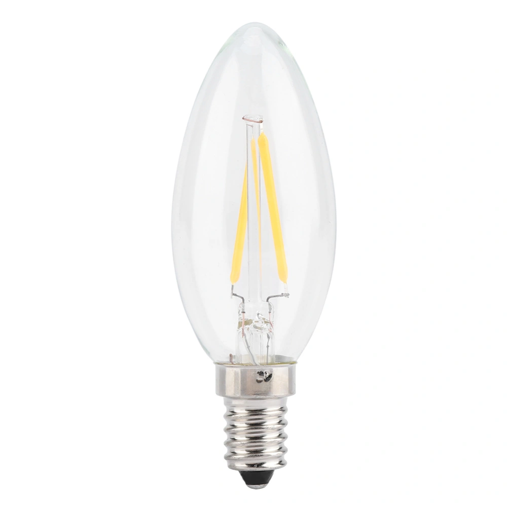 E14 Retro Style Home Candle Warm White Dimmable Filament Bulb LED Light Lamp 220V (2W)