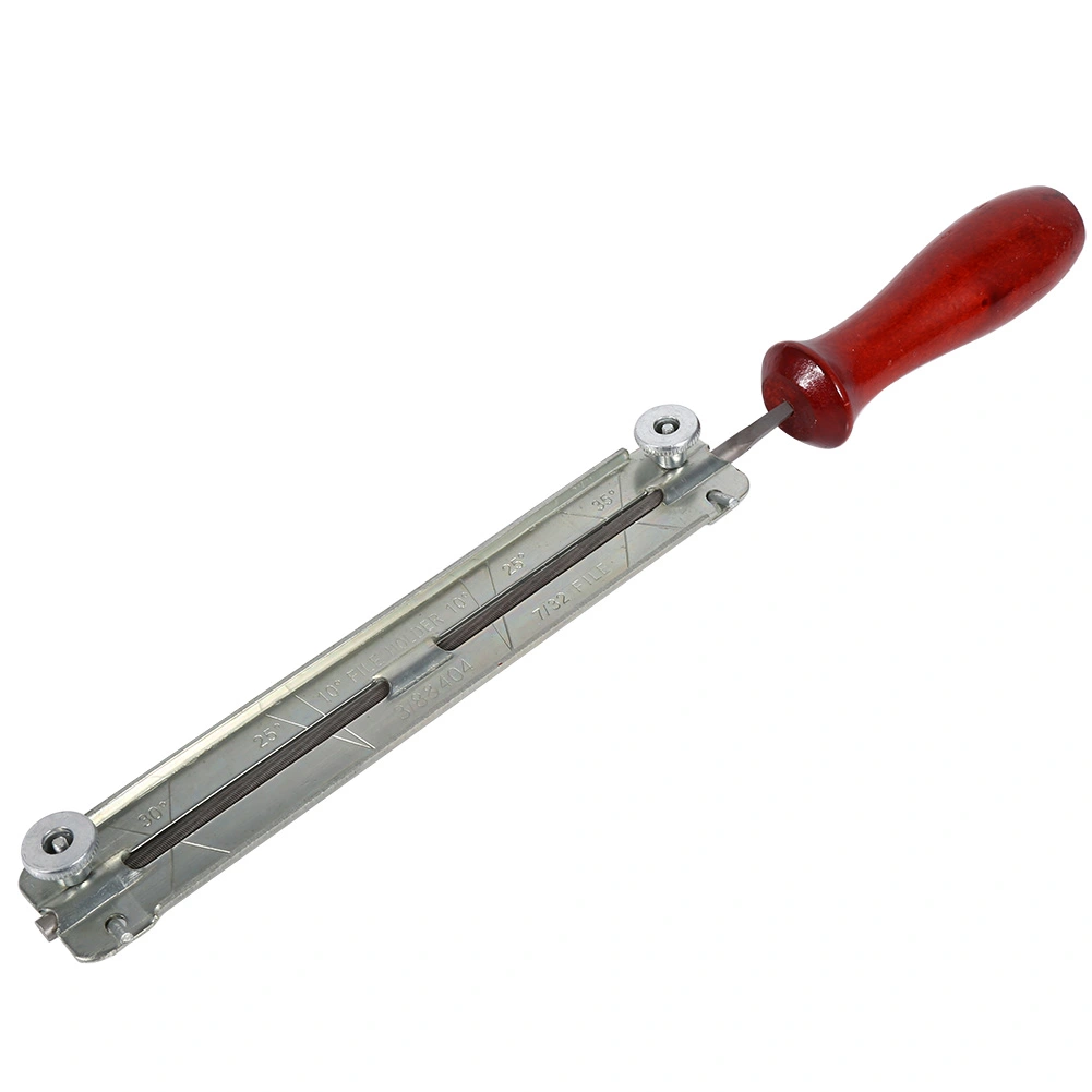 1x Chainsaw Saw Chain File & Filing Sharpening Kits with Wooden Holder Tool (4.8mm)