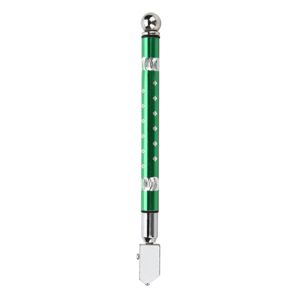 Portable Handheld Wheel Type Glass Cutter with NOn slip Handle for 3~15mm Glass Cutting(Green)