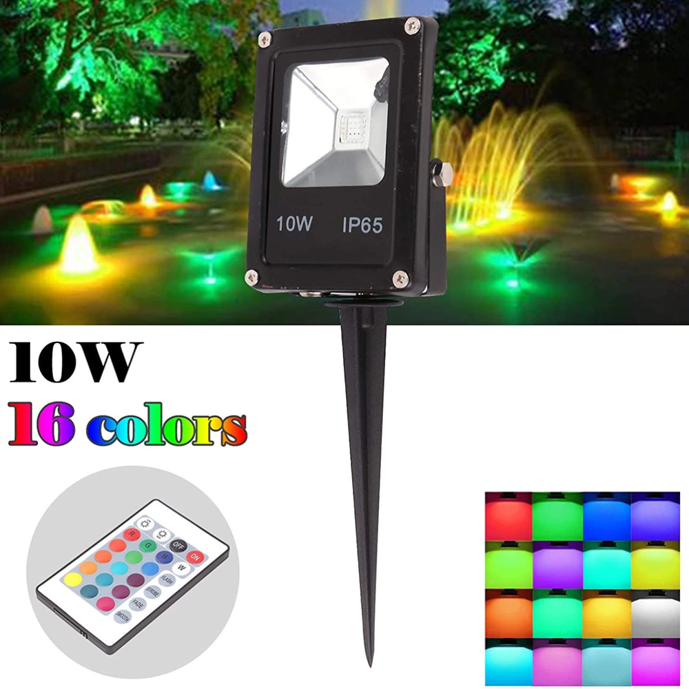 RGB LED Flood Light Spotlight Colours Changing Garden Light Outdoor Lamp for Garden Landscape Yard