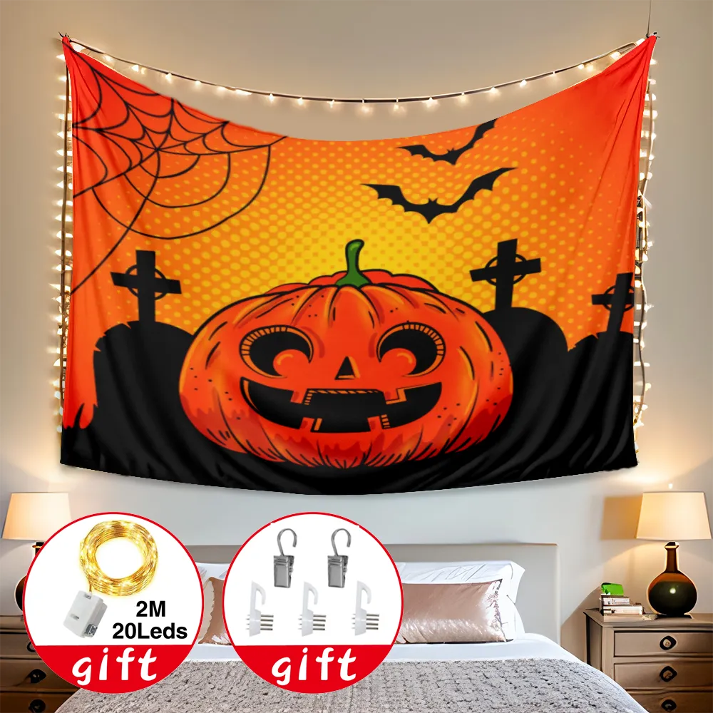 Halloween Tapestry, Horror Haunted Halloween Tapestry, for Bedroom Living Room Dorm Home Wall Decor,#056