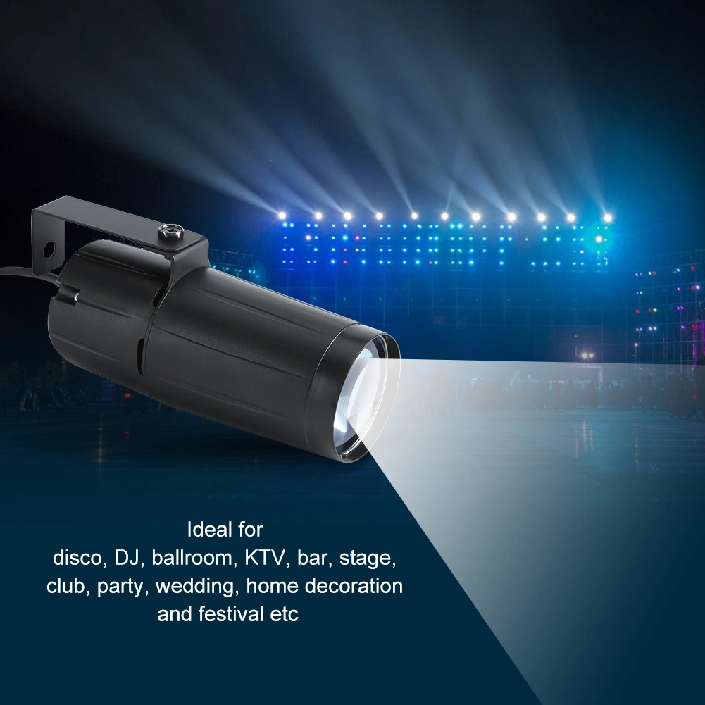 3W LED Beam Spotlight Stage Disco Pub Party Light Effect Pinspot Lights EU 220V~240V