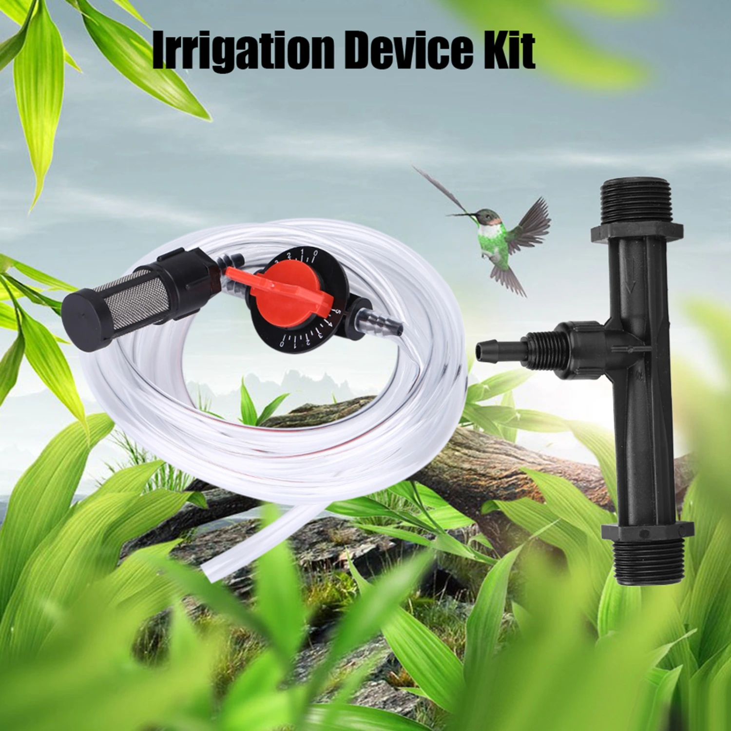 Garden Irrigation Device Kit G3/4 Fertilizer Injector Switch Filter Water Tube