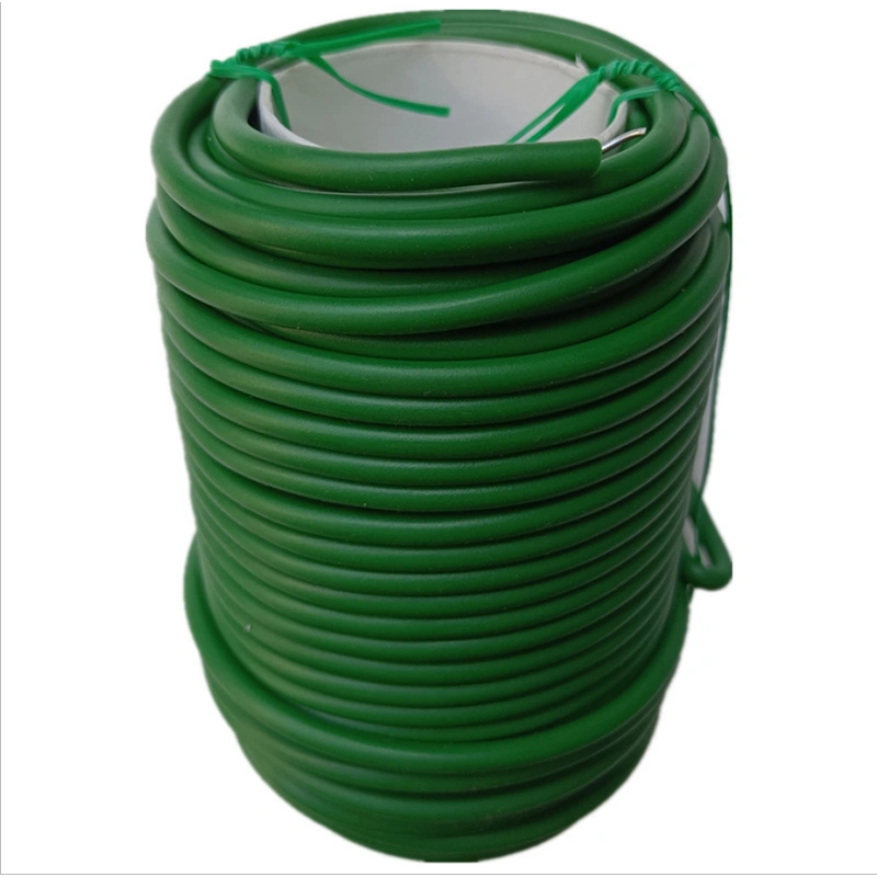 Twist Tie Plant Cable Support Twine Plastic Coated Iron Wire Tool for Garden Horticulture 3.5mm X 20m / 0.14in X 65.62ft