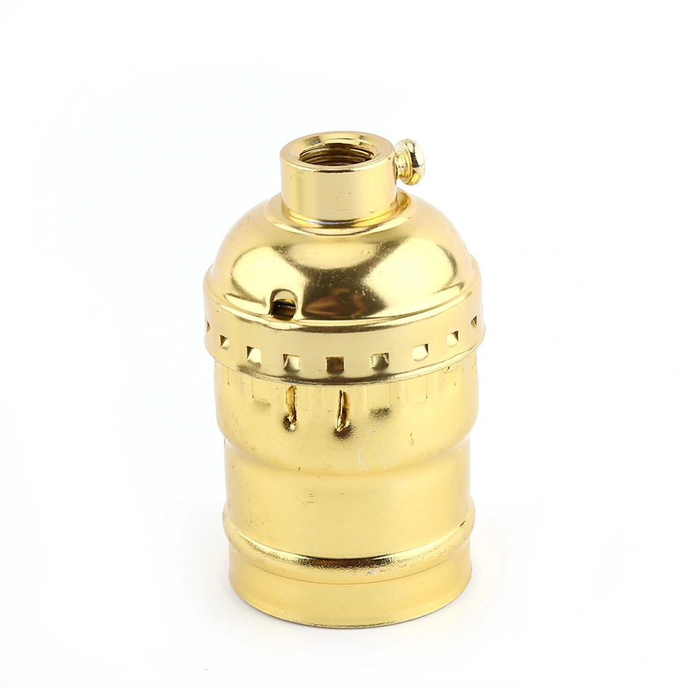 Retro E27 Bulb Stand Lamp Holder Socket Lighting Screw Gold Without Switch And Wire