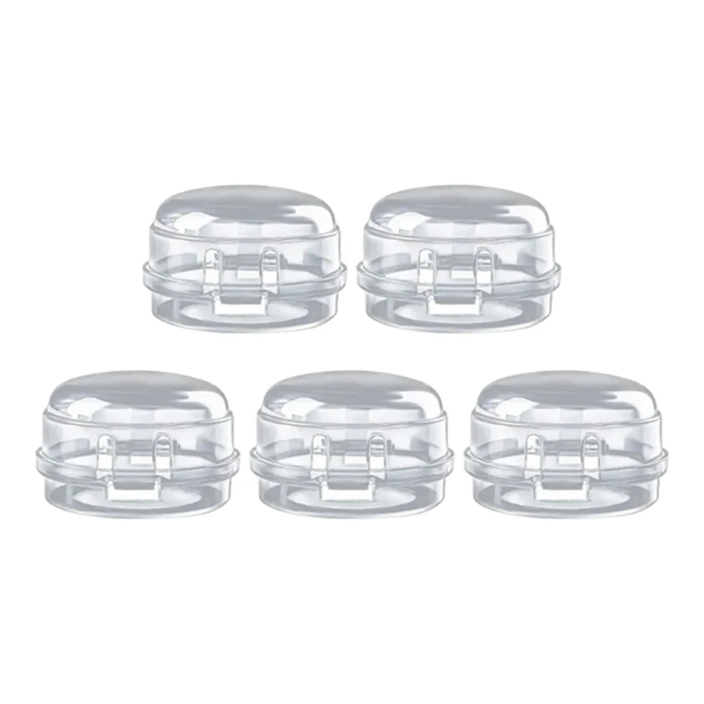 5Pcs Clear Stove Knob Covers Baby Safe Gas Stove Knob Covers Home Kitchen Switch Protection Tool for Infant Child Protector Transparent