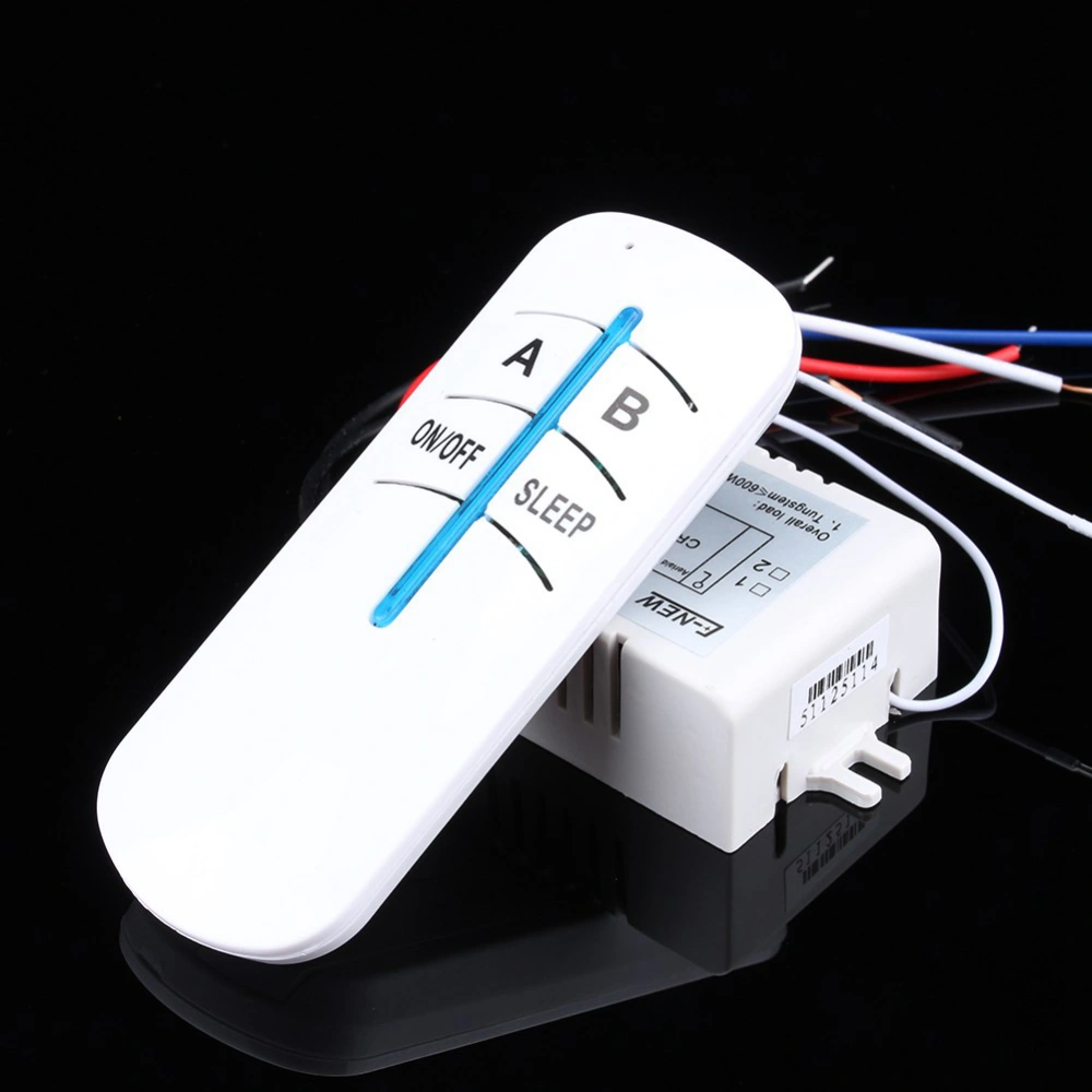 Led Light Lamp 180‑240V 2 Way ON/OFF Digital RF Remote Control Switch Wireless