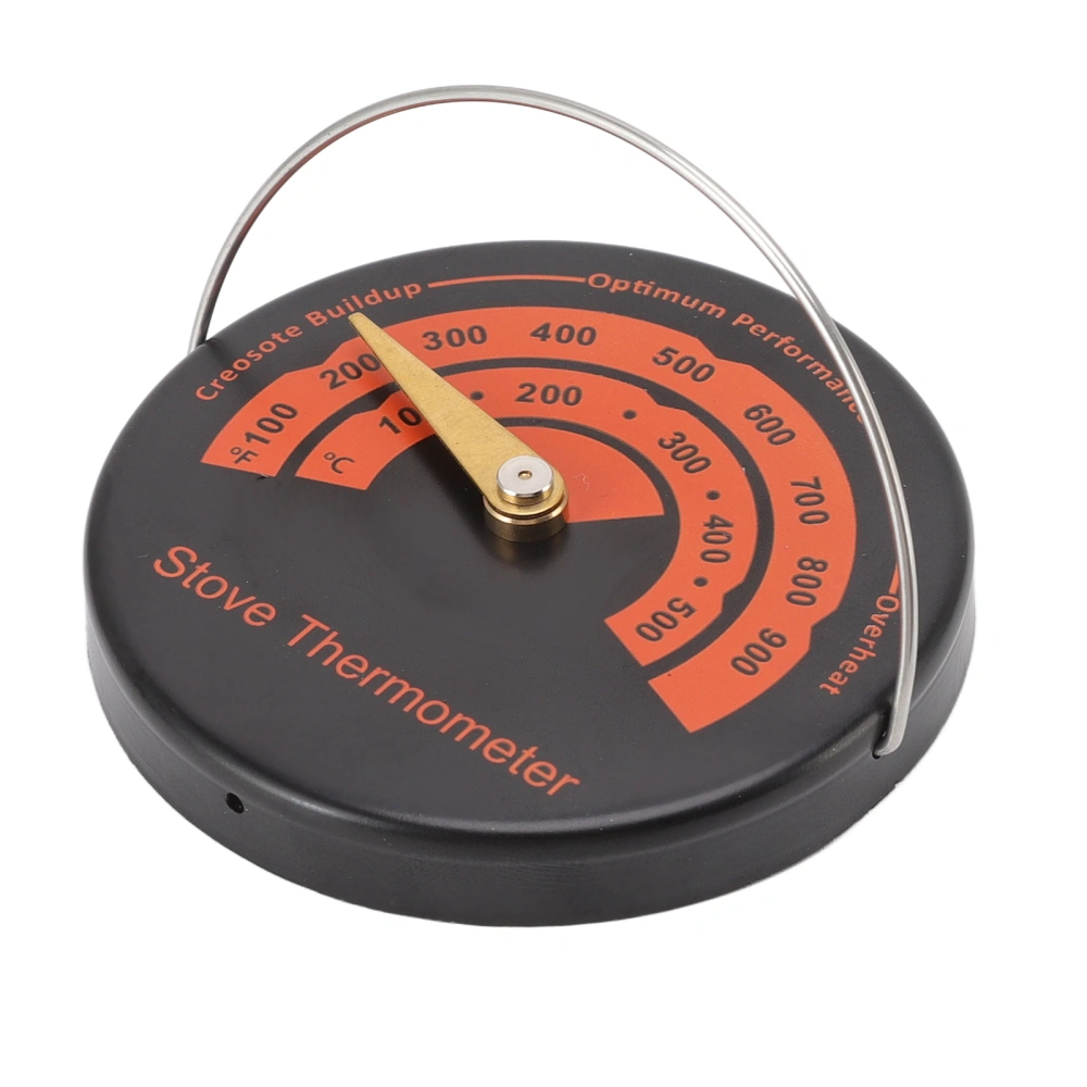 Magnetic Stove Thermometer Bimetal Wide Scale Range Stove Temperature Meter for Home Fireplace Chimney Flue