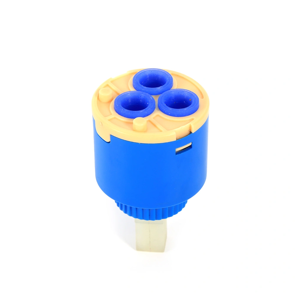 35mm Ceramic Cartridge Water Mixer Tap Inner Control Faucet Valve PP Plastic Blue Practical