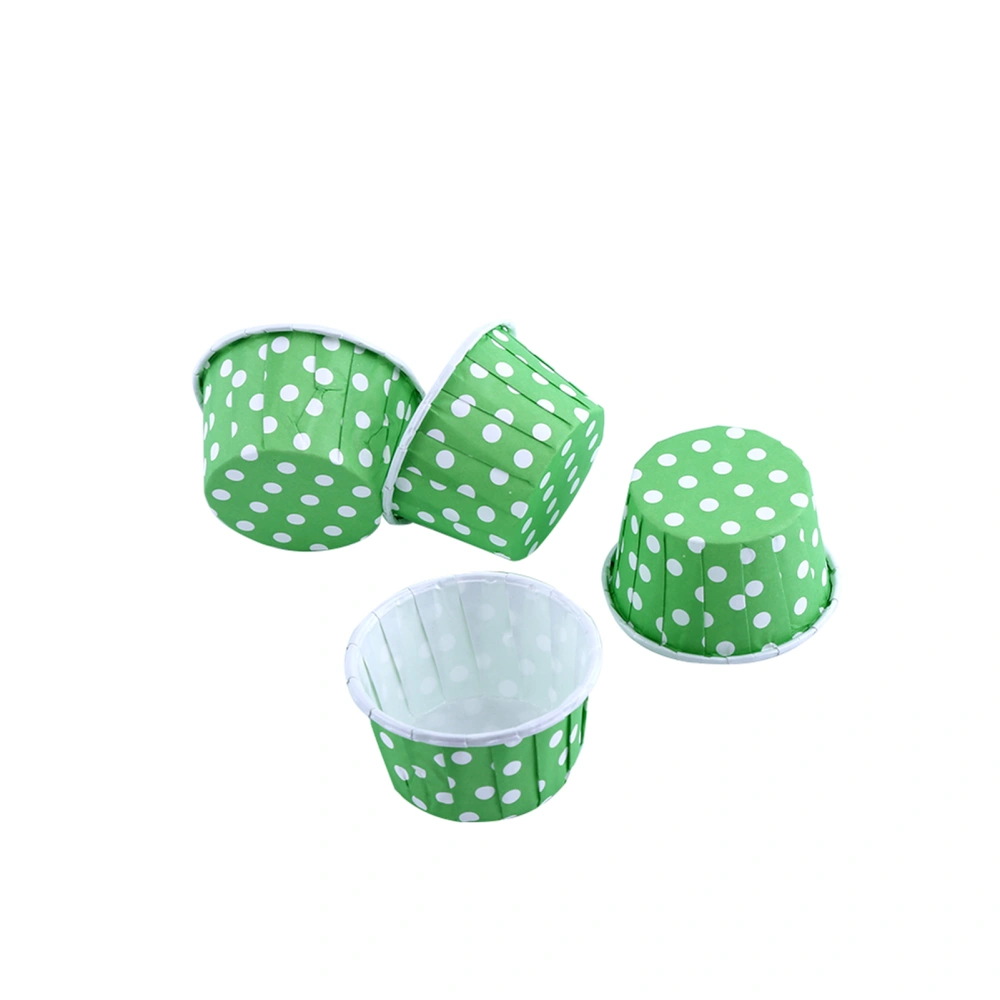 100pcs Paper Cake Cupcake Liner Case Wrapper Muffin Baking Cup for Party Wedding Green