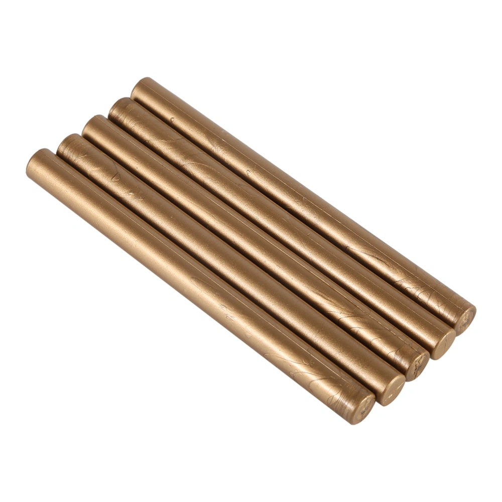 5pcs Seal Stamp Wax Sticks For Sealing Vintage Birthday Wedding Invitation Cards (Bronze)