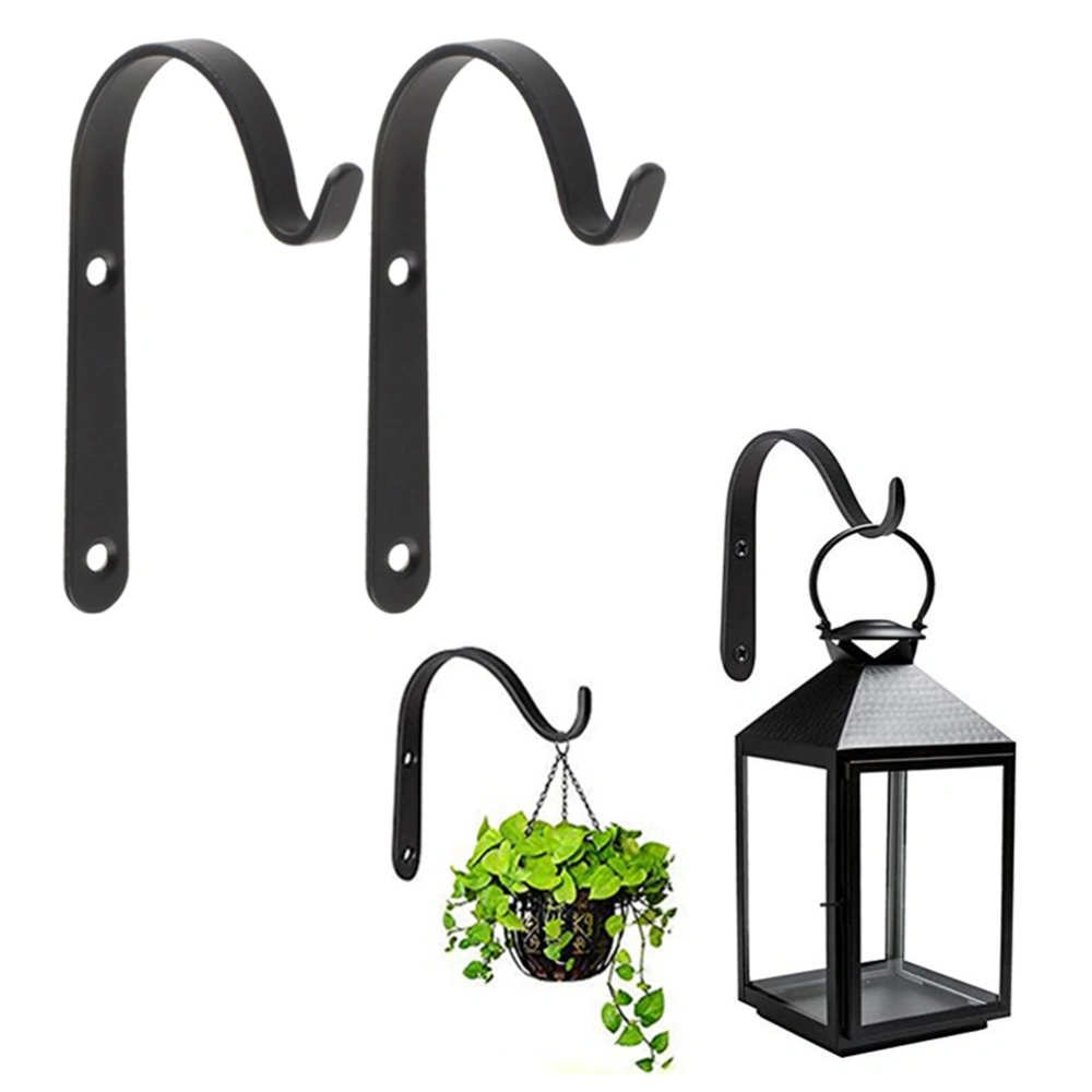 4PCS Garden Plant Wall Mounted Metal Hanging Bracket Decorative Plant Hanger for Bird Feeders Planters