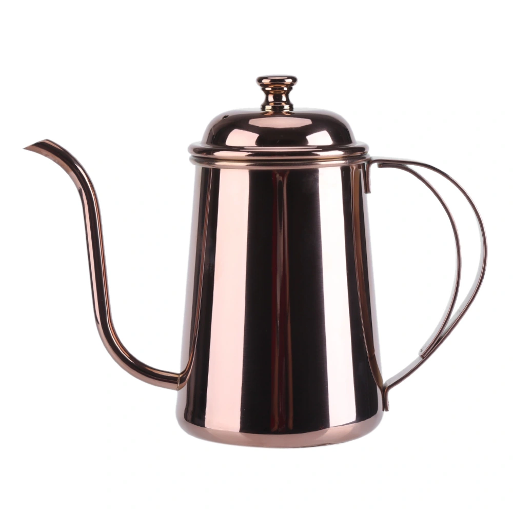 650ML Stainless Steel Gooseneck Spout Kettle Coffee Tea Home Brew Drip Pot Rose Gold