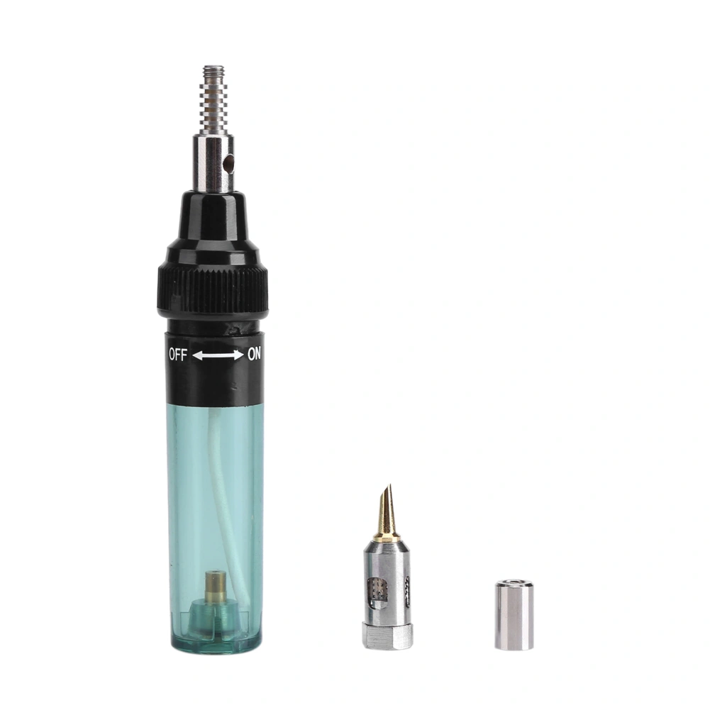 Cordless Refillable Butane Gas Iron Torch Pen Welding Soldering Tool(#1 Transparent Green)