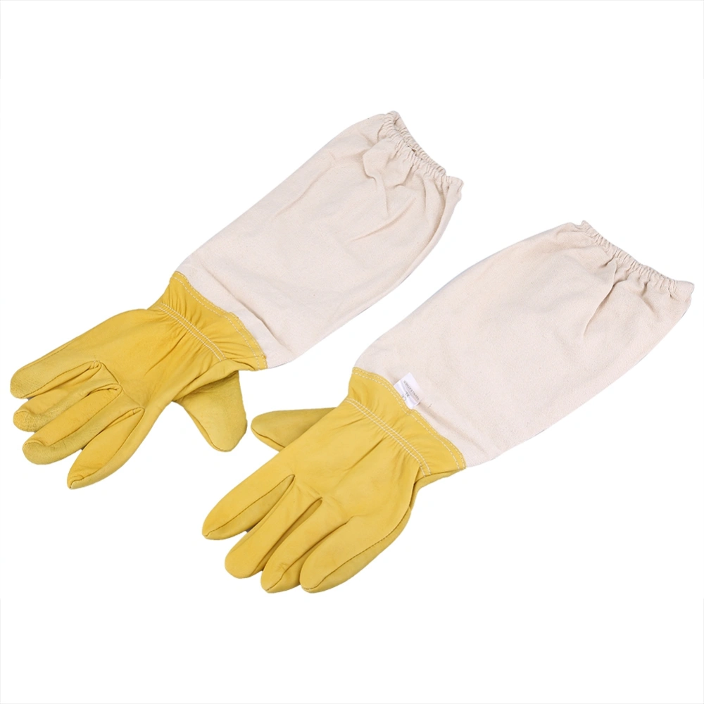 Pair of Protective Long Sleeves Elastic Beekeeping Gloves Perfect for Beginner Beekeeper XL