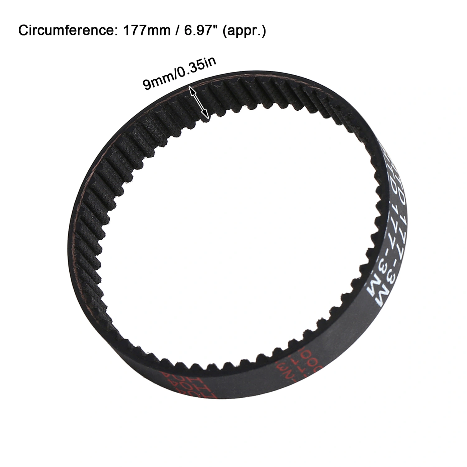 9mm Toothed Planer Drive Belt Rubber for Black Decker KW715 KW713 BD713 177