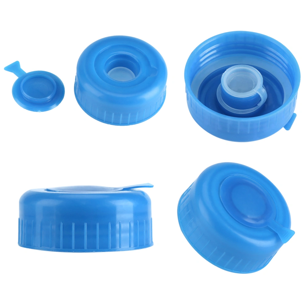 5Pcs Blue Gallon Drinking Water Bottle Screw on Cap Replacement Anti Splash Lids