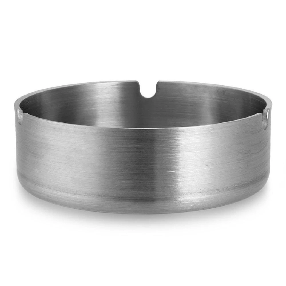 1Pc Stainless Steel Ashtray Windscreen Ashtray Modern Table Top Ashtray Base for Home Office