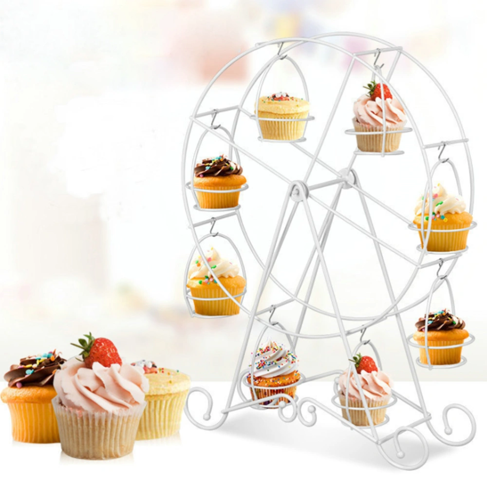 Ferris Wheel Cupcakes Stands Cupcakes Holders Rack 8 Cups Dessert Serving Tray Wedding Party Furnishing Accessories