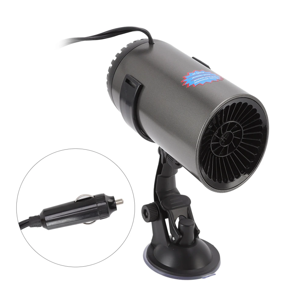 Car Heater Fast Heating Cool and Warm Portable Cigarette Lighter Car Demister Defroster with Rotatable Stand 12V