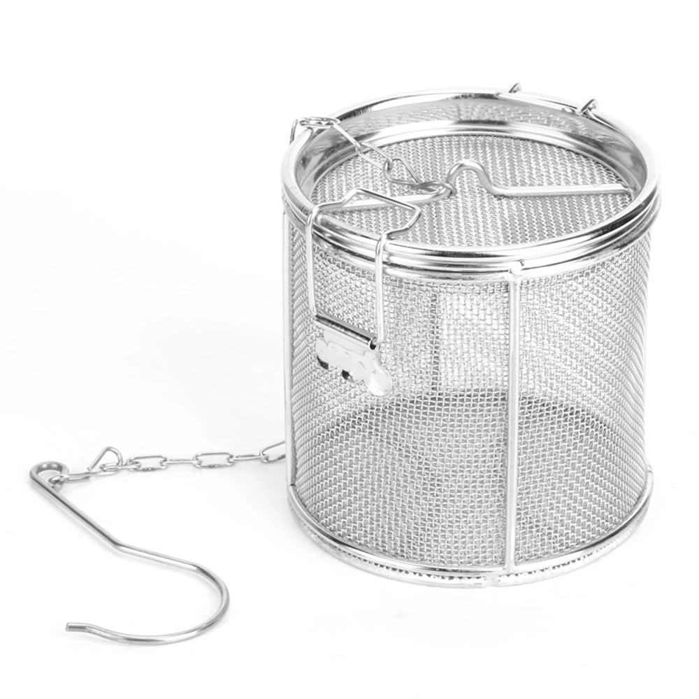 Stainless Steel Tea Ball Strainer Soup Seasonings Seperation Basket Spice Filter 10 x 10cm