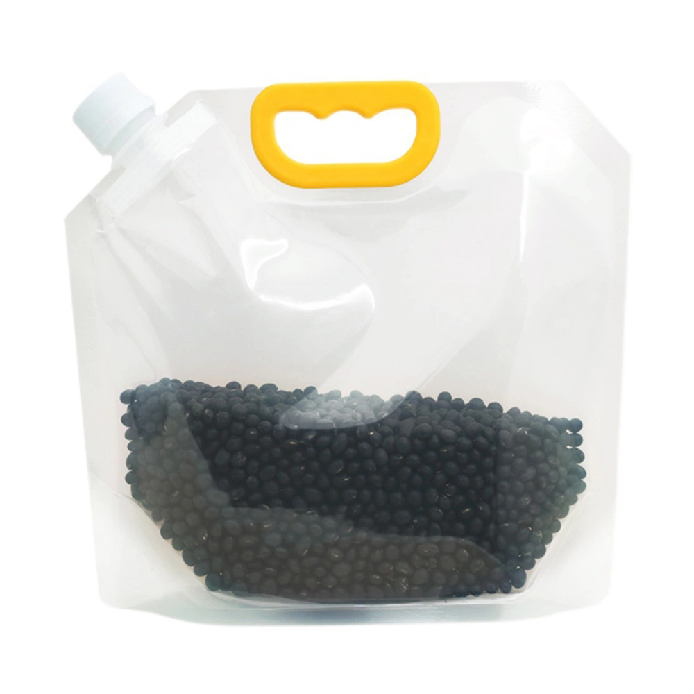 1.5L Transparent Cereal Storage Bag Rice Moisture Proof Sealed Packaging Bag Thickened Portable Suction Bag