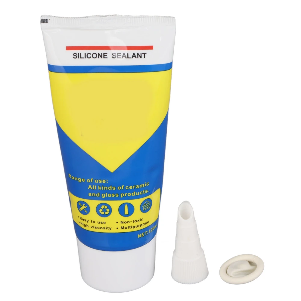 Multipurpose Silicone Sealant Waterproof Caulk Seal for Basement Bathroom Kitchen Indoor Clear