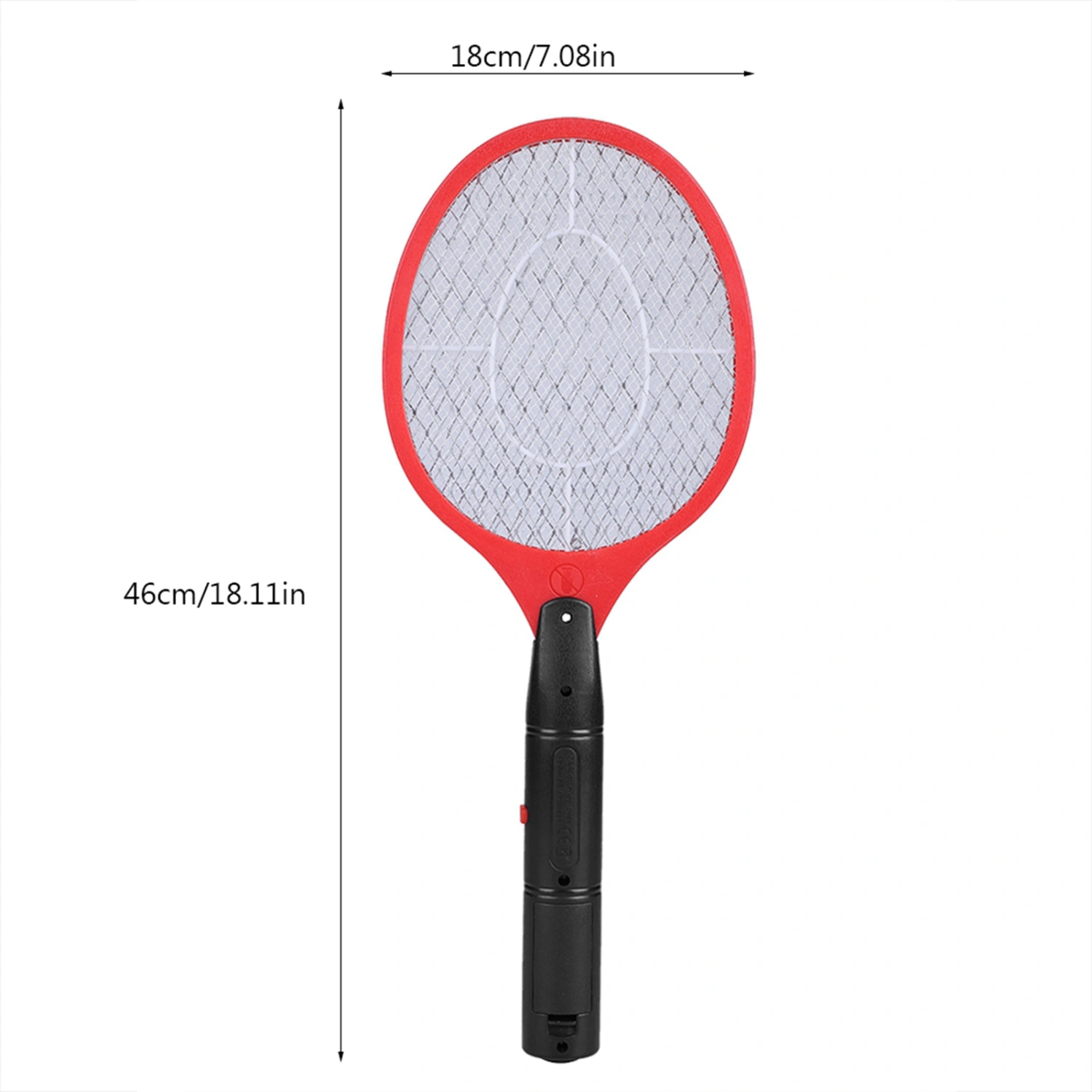Cordless Battery Power Electric Fly Mosquito Swatter Bug Zapper Racket Insects Killer Red
