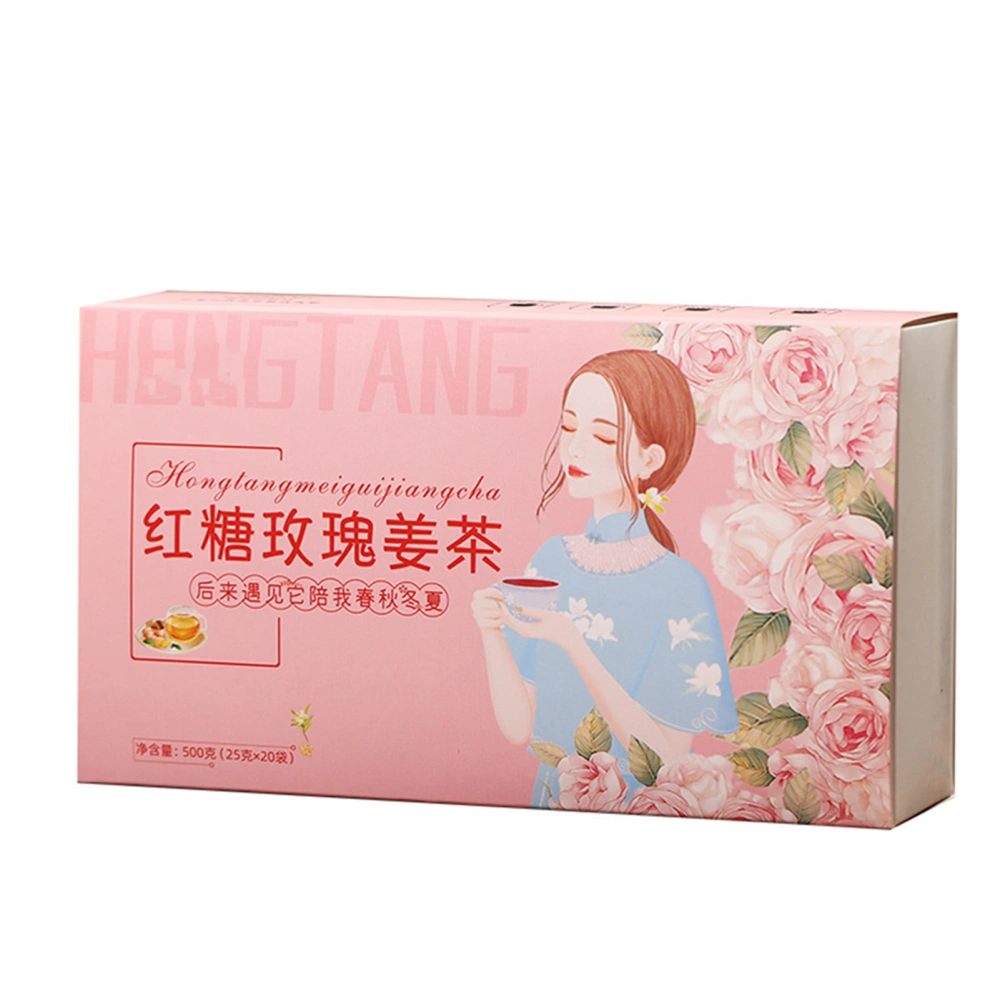 20bags Brown Sugar Ginger Tea 500g Jujube Red Dates Longan Wolfberry Rose Tea for Menstrual Period Cold Hands Feet