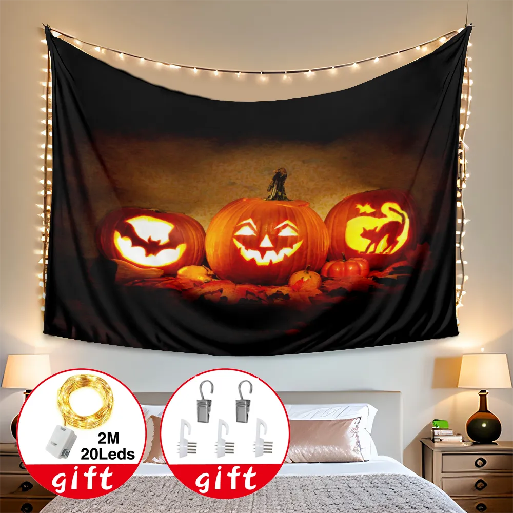 Halloween Tapestry, Halloween Decorations Cool Tapestry, for Living Room Bedroom Home Decor Tapestries, Wall Blanket Party Supplies,#058