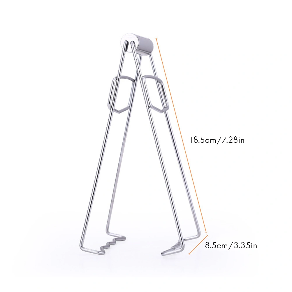 1Pcs Kitchen Stainless Steel Pot Pan Dish Bowl Clip Foldable Dish Plate Clip Tong Kitchen Clamp Cooking Tool