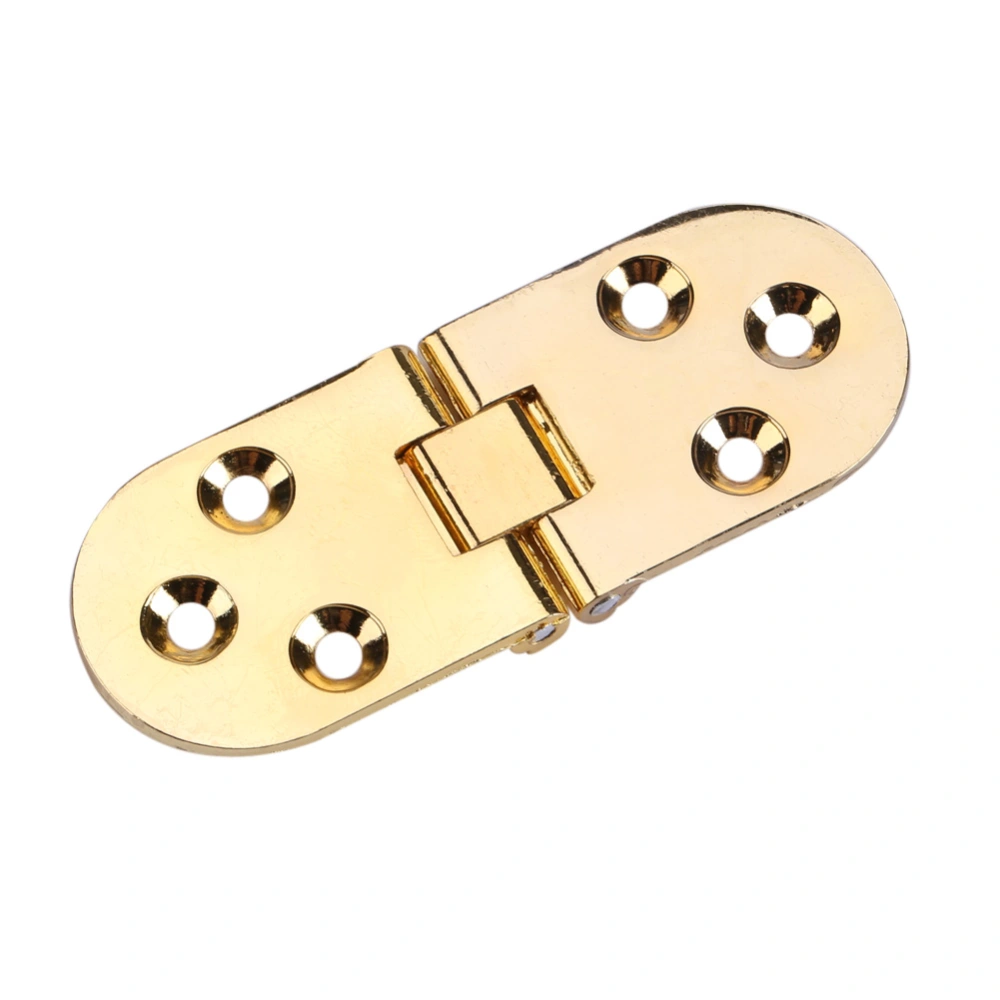 80*30mm Zinc Alloy Round Edge Sewing Machine Folding Table Furniture Flip Tray Hinge Gold