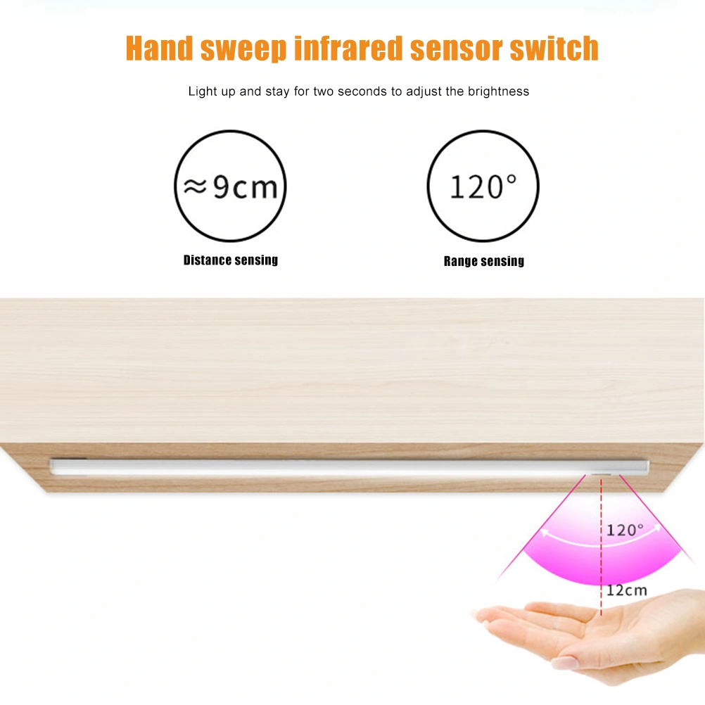 Induction Cabinet Light LED Closet Night Strip Light USB Intelligent Sensor Light Bar