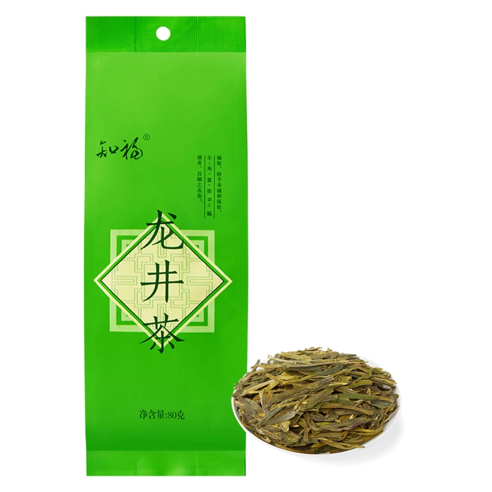 Longjing Tea Fragrant Smell Delicate Taste 80g Chinese Green Tea for Gift Giving Morning Tea Afternoon Tea Party