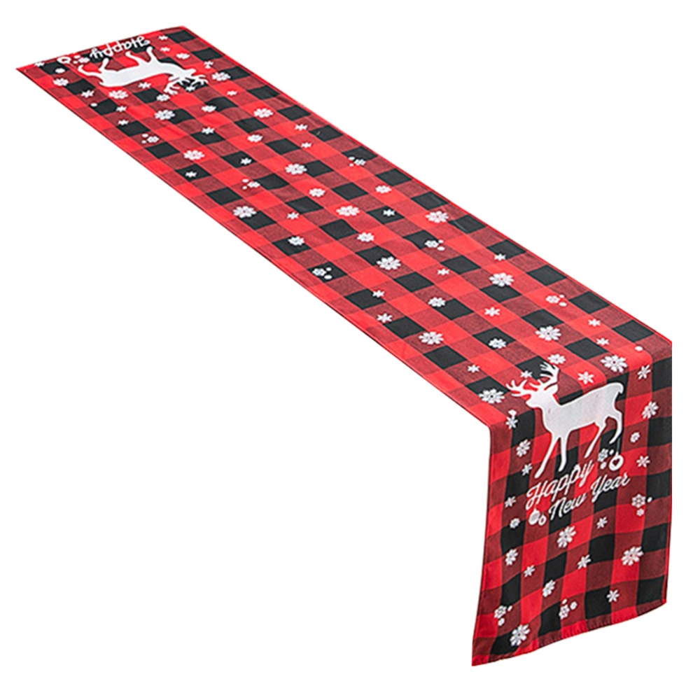 Christmas Table Runner Checkered Table Runner Dining Table Runner for Christmas Table Decoration Family Dinners or Gatherings