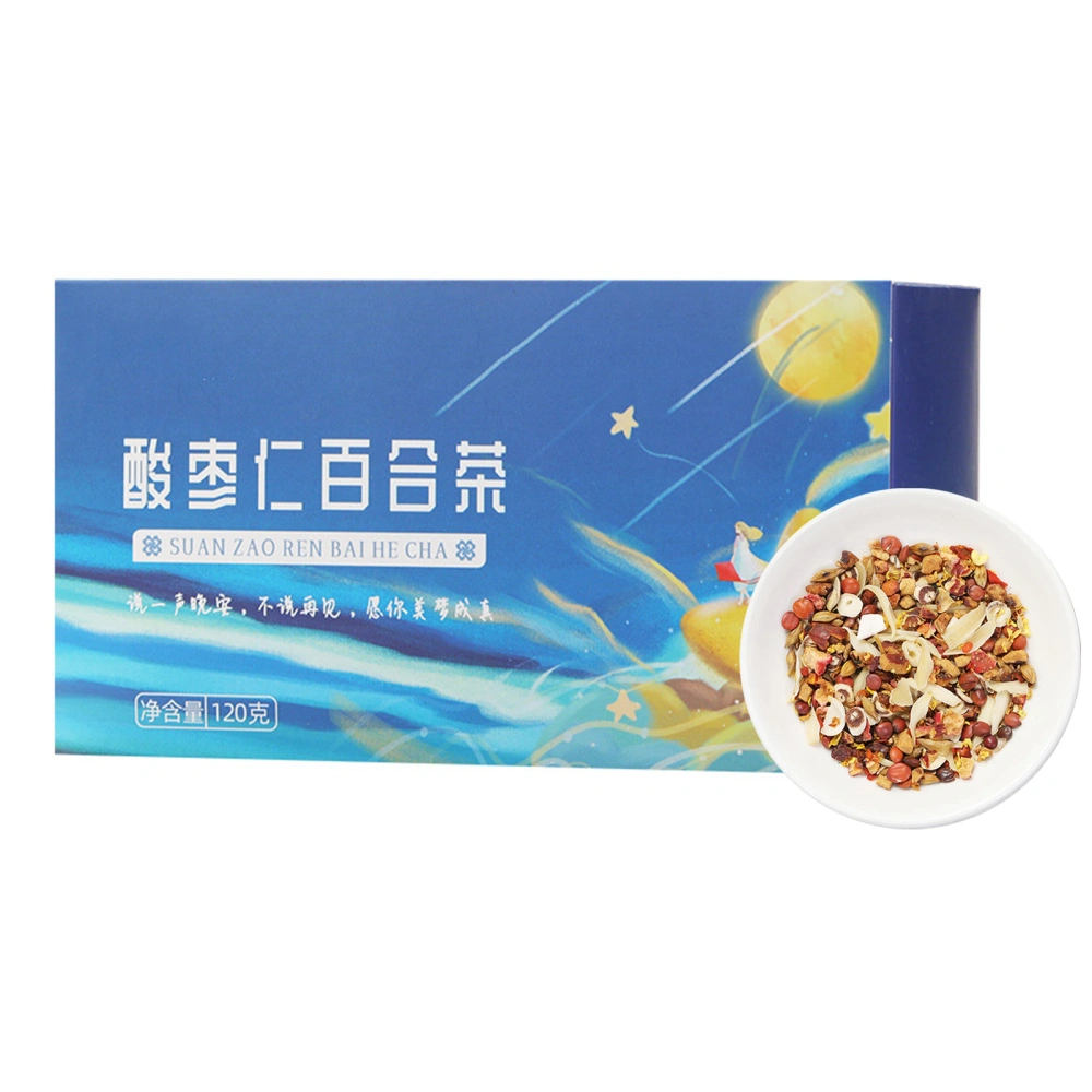 120g Sour Jujube Kernel Tea 9 Material Osmanthus Lily Tea Flower Herbal Organic Tea Bags