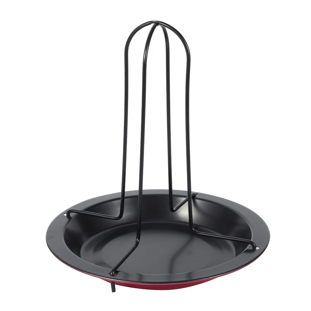 NOn stick Vertical Chicken Cooking Grill Rack With Pan Roasting BBQ Party Roaster Tray