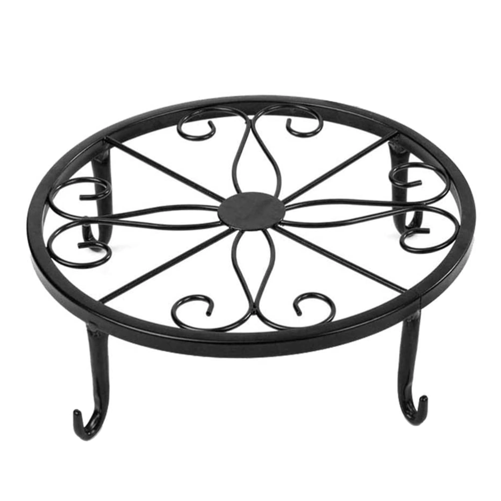 Classic Metal Iron Art Plant Pot Stand Flowerpot Base Holder Rack Indoor Outdoor Home Decor