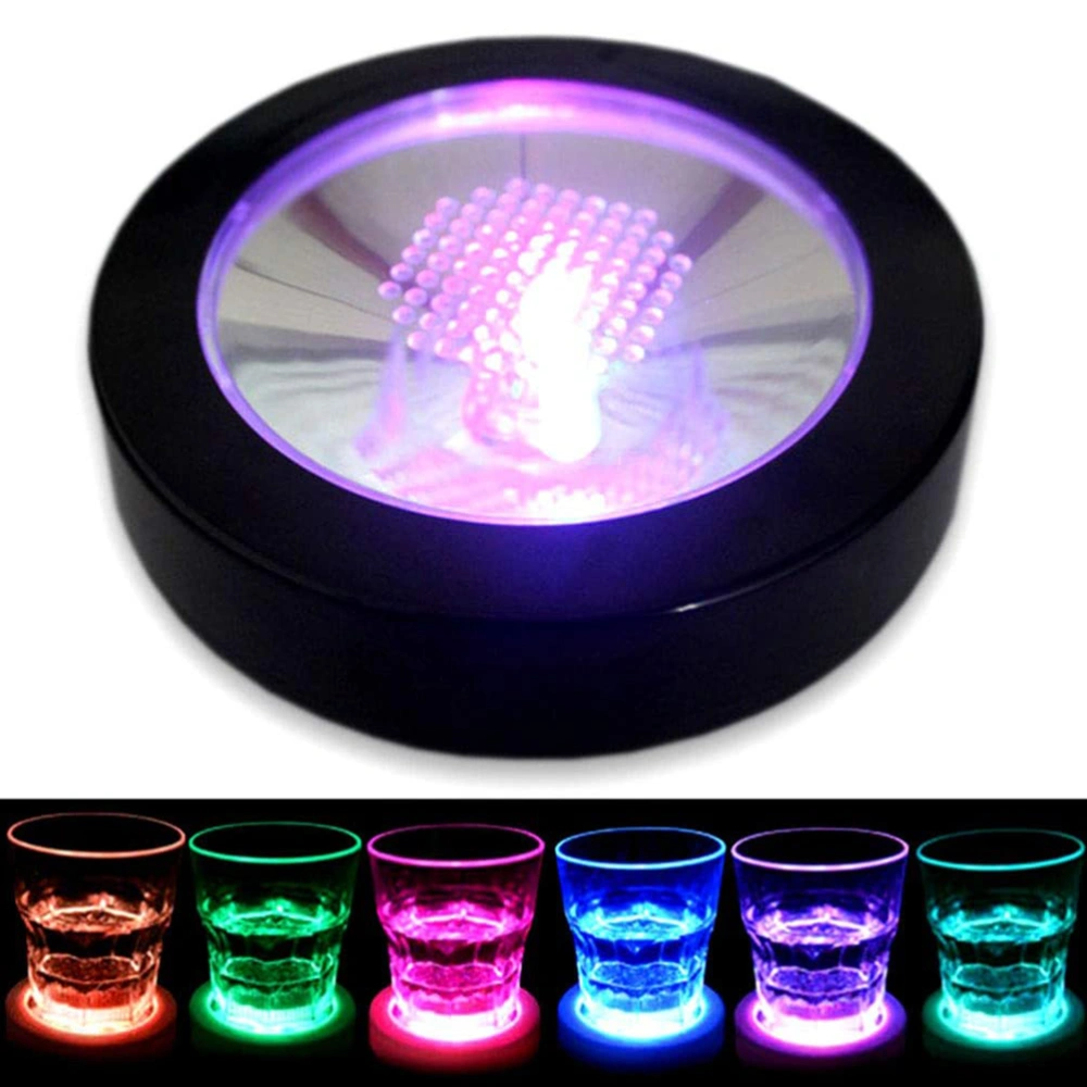 LED Drink Coasters Cup Coaster with Light Gravity Sensor Drink Pads for Bar Party Club