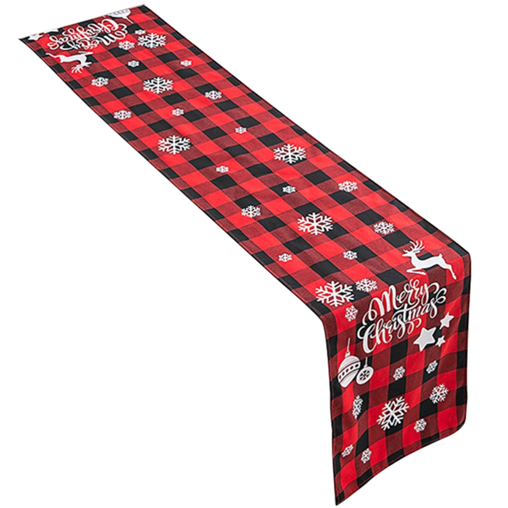 Christmas Table Runner Checkered Table Runner Dining Table Runner for Christmas Table Decoration Family Dinners or Gatherings